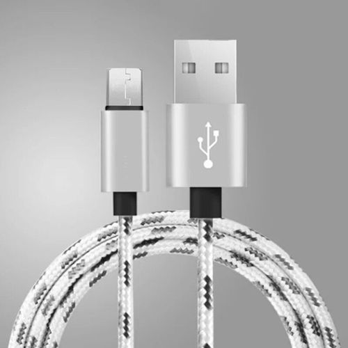 Câble Micro Usb Pour Recharge Rapide Et Transfert De Données,Cordon De Chargeur Pour Samsung Dock,Xiaomi,Tablettes,Téléphone Portable,0.2m,1m,2m,3m - Type White-1m