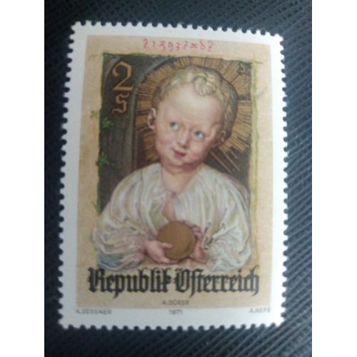 Timbre Autriche Y T 1208 Miniature "Jésus Rédempteur" D'albrecht Dürer 1971 ( 070708 )
