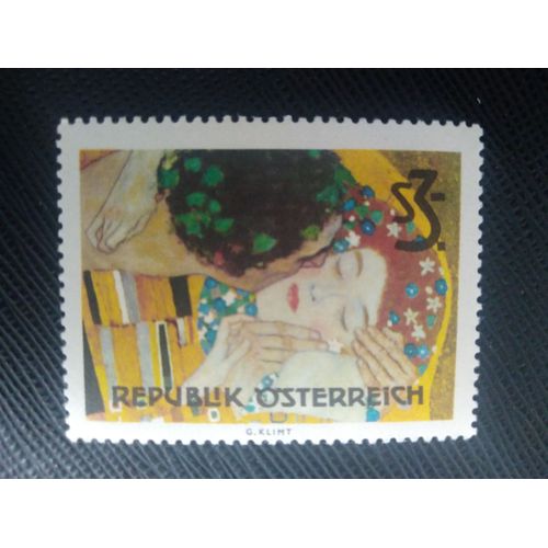 Timbre Autriche Y T 991 "Le Baiser" De Gustav Klimt 1964 ( 070708 )