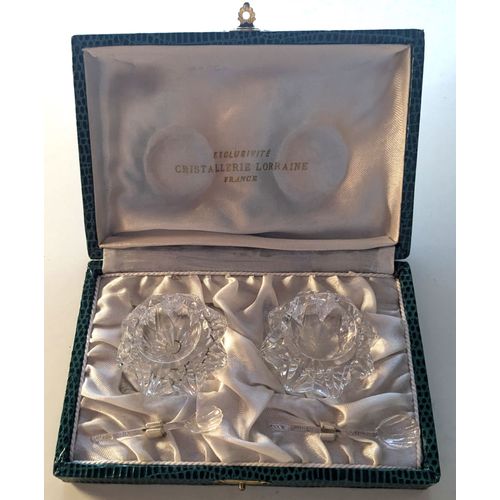 Salière Et Poivrière En Cristal De Lorraine