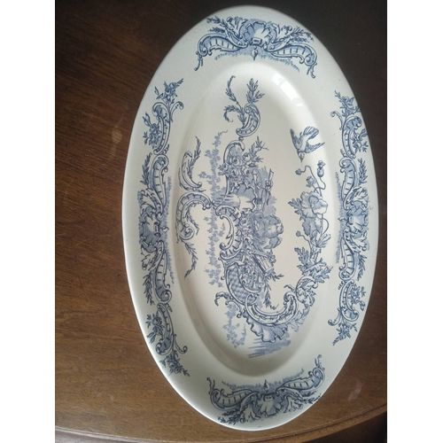 Plat Ovale En Faience De Clairefontaine
