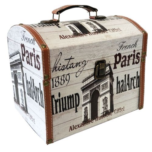 Petit Coffre Rétro Sur Le Thème De Paris
