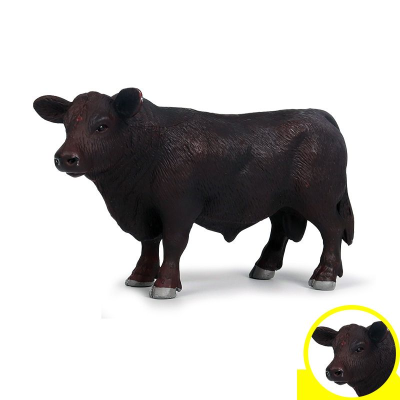 Pvc Simulation Bovins Animaux Figurines D'action Statique Mi... - 5