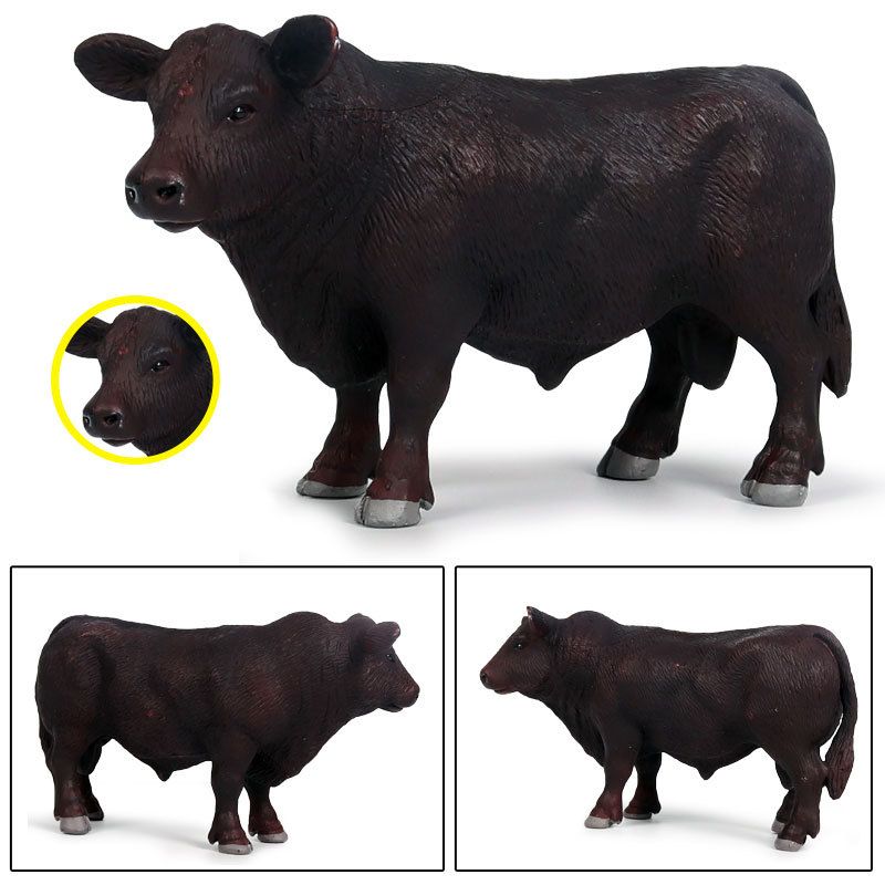 Pvc Simulation Bovins Animaux Figurines D'action Statique Mi... - 6