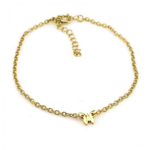 Chaine De Cheville Papillon Doré Femme