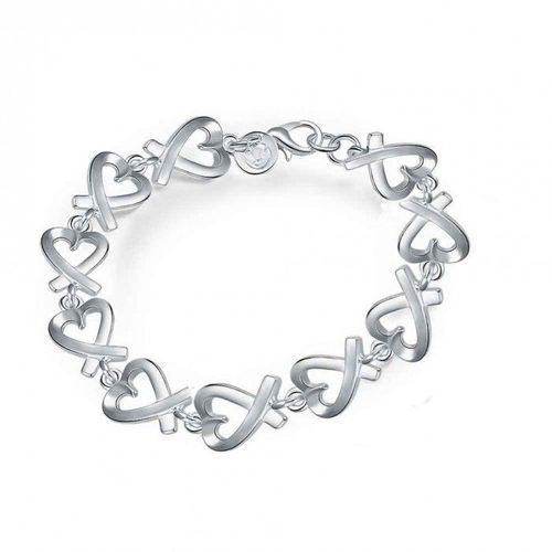 Bracelet Suite De Coeurs Argenté Femme
