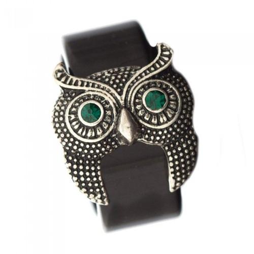 Bague hibou yeux verts taille 54 femme Rakuten