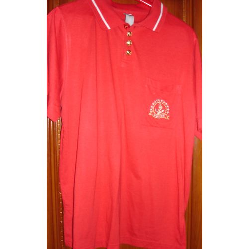 Polo Rouge Et Doré, De C&a Taille L