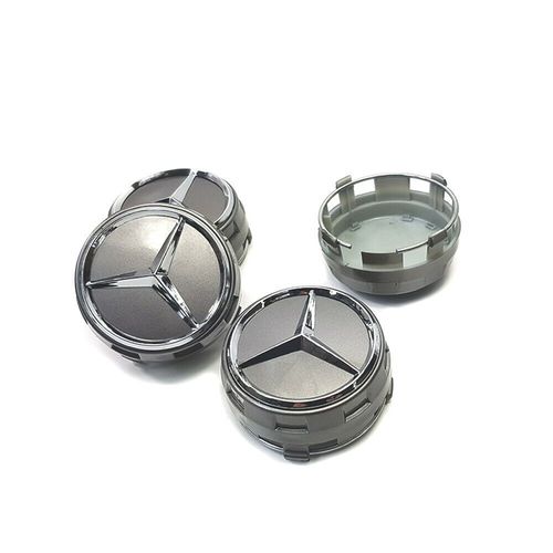 Lot De 4 Caches Moyeux Mercedes Diamètre 75 Mm