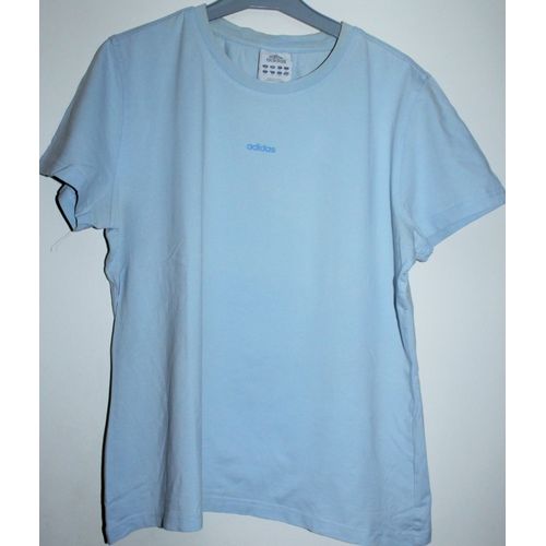 T-Shirt Femme Bleu Ciel Adidas Taille 44