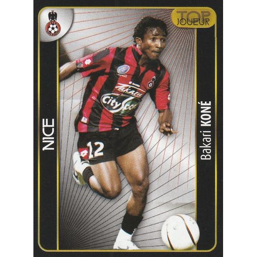 N° 338 - Stickers Image Vignette Panini - Foot 2008 - Bakari Kone - Top Joueur - Ogc Nice