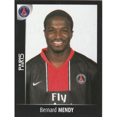 N° 350 - Stickers Image Vignette Panini - Foot 2008 - Bernard Mendy - Paris