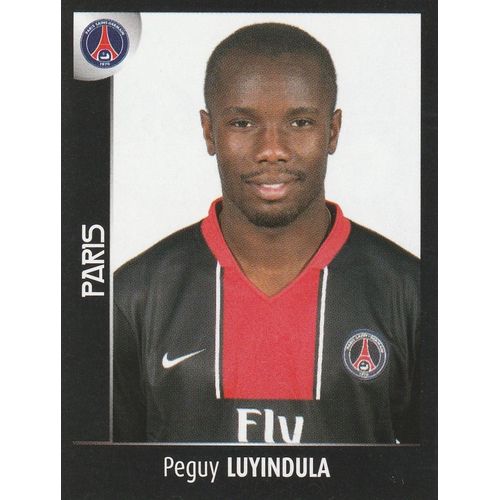 N° 360 - Stickers Image Vignette Panini - Foot 2008 - Peguy Luyindula - Paris