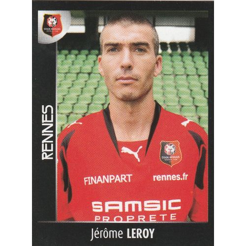 N° 380 - Stickers Image Vignette - Panini - Foot 2008 - Jerome Leroy - Rennes - Stade Rennais