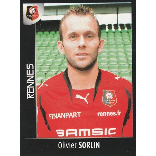 N° 383 - Stickers Image Vignette - Panini - Foot 2008 - Olivier Sorlin - Rennes - Stade Rennais