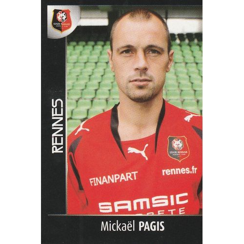 N° 387 - Stickers Image Vignette - Panini - Foot 2008 - Mickael Pagis - Rennes - Stade Rennais
