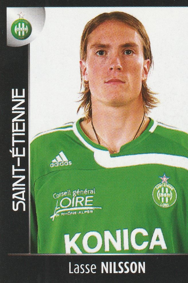N° 414 - Stickers Image Vignette - Panini - Foot 2008 - Lasse Nilsson - As Saint Etienne
