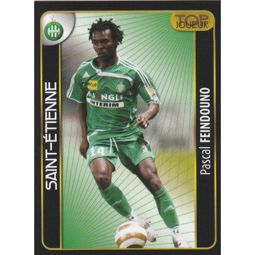 N° 416 - Stickers Image Vignette - Panini - Foot 2008 - Pascal Feindouno - Top Joueur - As Saint Etienne