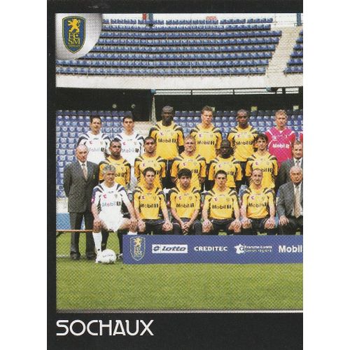 N° 418 - Stickers Image Vignette - Panini - Foot 2008 - Demi Equipe - Fc Sochaux Montbeliard