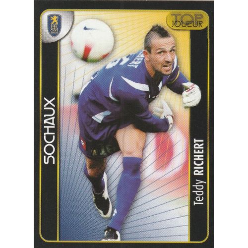 N° 421 - Stickers Image Vignette - Panini - Foot 2008 - Teddy Richert - Top Joueur - Fc Sochaux Montbeliard