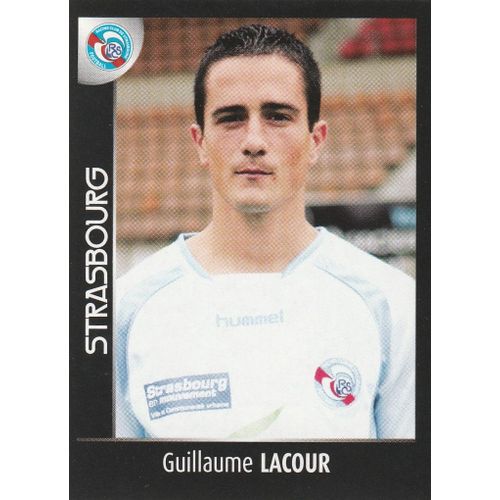 N° 461 - Stickers Image Vignette - Panini - Foot 2008 - Guillaume Lacour - Rc Strasbourg