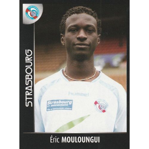 N° 466 - Stickers Image Vignette - Panini - Foot 2008 - Eric Mouloungui - Rc Strasbourg