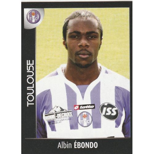 N° 478 - Stickers Image Vignette - Panini - Foot 2008 - Albin Ebondo - Toulouse