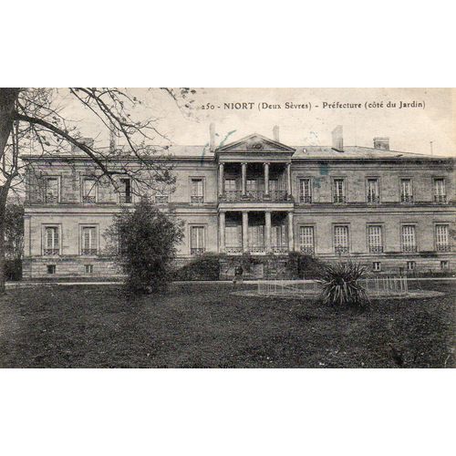 Cpa - 1922 - N° 250 - Nort - 79 - Deux Sevres - Prefecture - Côte Jardin - Ecrite Et Timbree