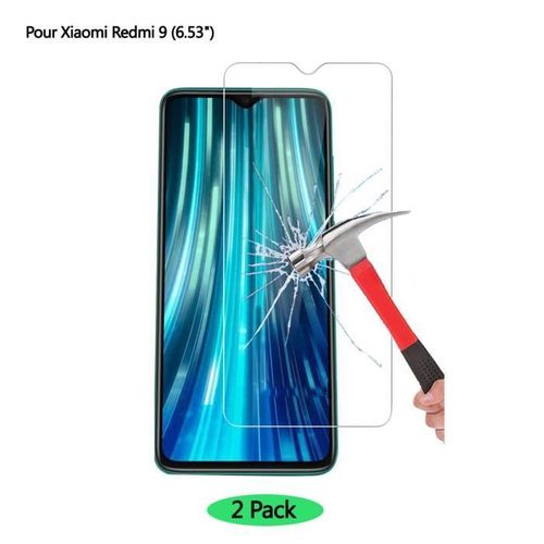 Pour Xiaomi Redmi 9 Verre Trempe D'ecran Protection Ecran Film Protecteur (2 Pack)