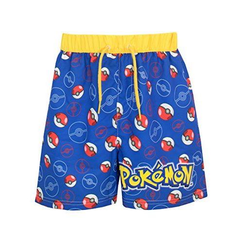 Pokemon - Shorts De Bain Garçon - Bleu - 5-6 Ans