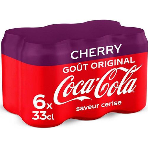 Coca-Cola Cherry - Soda À Base De Cola Saveur Cerise 6 X 33 Cl