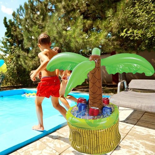 Glacière gonflable pour palmier, fournitures de fête à thème, seau à glace, pour piscine d'été, 2021