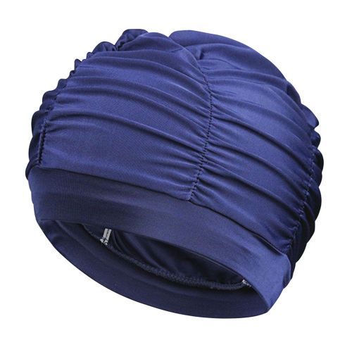 Bonnet De Bain Élastique En Nylon Pour Femmes Et Filles, Cheveux Longs, Casquette De Natation, Drapée, Extensible, Sport, Bord De Mer, Pliable
