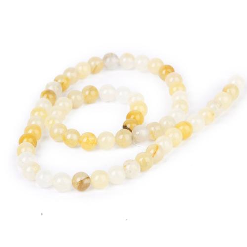 15.5 "Strand Honey Jaune Jade Beads 6mm 65+