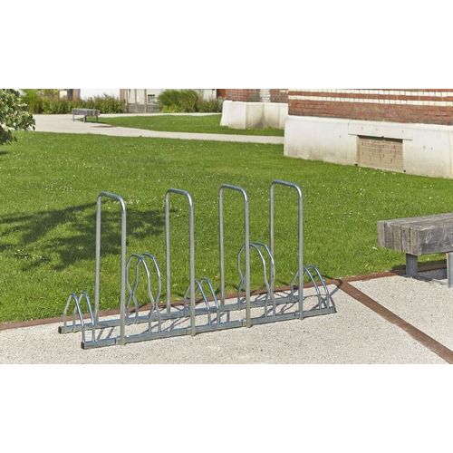 Râtelier à vélos 5 Vélos - 2 Niveaux avec Arceaux - Mottez B129AR