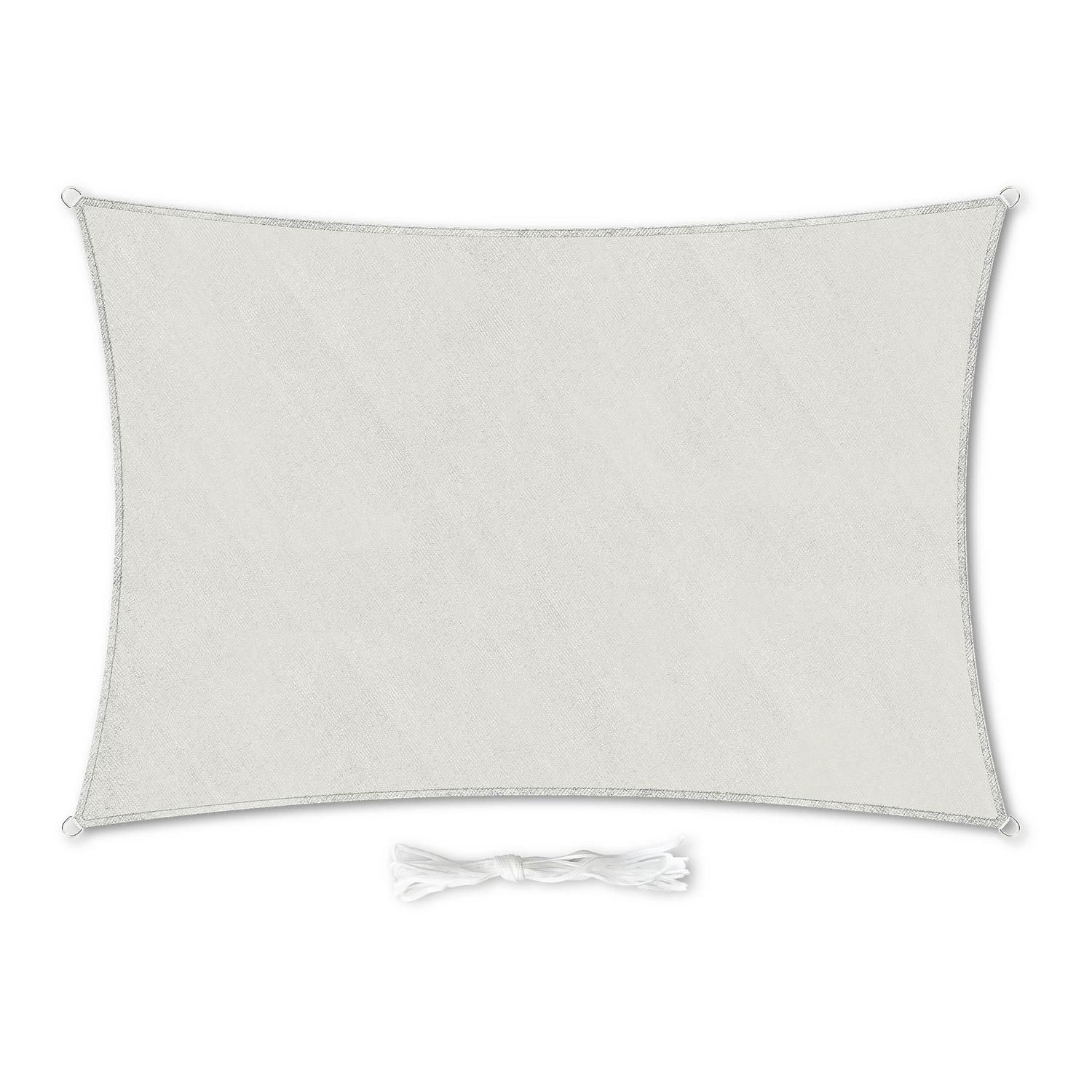 Blumfeldt Voile Solaire Rectangulaire 3x4 M Avec Anneaux De Fixation Polyester Perméable À L'air