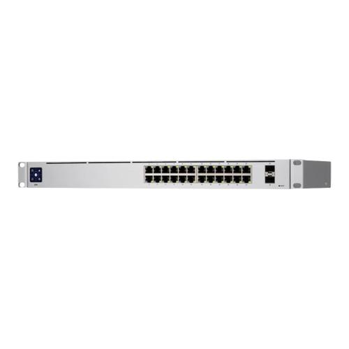 Ubiquiti UniFi Switch USW-24 - Commutateur - Géré - 24 x 10/100/1000 + 2 x Gigabit SFP - de bureau, Montable sur rack