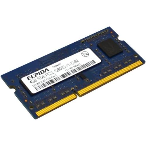 Elpida Mémoire DDR3 SO-DIMM 204pin PC3L-12800S 1600MHz EBJ40UG8EFU0-GN-F 4 Go