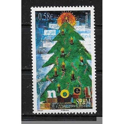 Saint-Pierre-Et-Miquelon 2010 : Noël : Sapin Et Bougies - Timbre Neuf **
