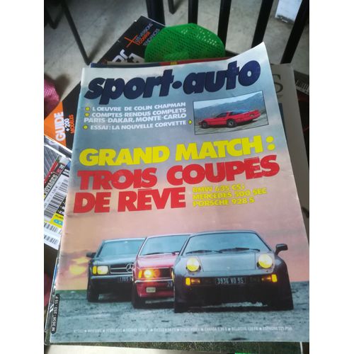 Sport Auto 253 De 1983 Samba Rallye,Corvette C4,Bmw 635 Csi,Mercedes 500 Sec,Porsche 928s,Monte Carlo,Dakar,Ickx,Chapman