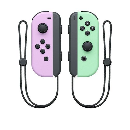 Manette De Jeu Sans Fil Pour Ns Switch / Lite / Oled Avec Fonction De Réveil Et Manette Bluetooth Gyroscope 6 Axes - Vert Violet