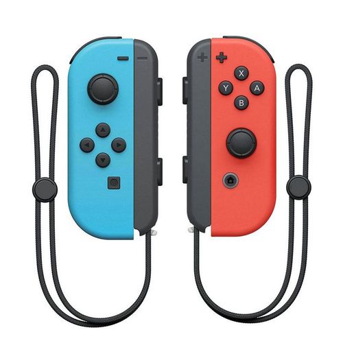 Manette De Jeu Sans Fil Pour Ns Switch / Lite / Oled Avec Fonction De Réveil Et Manette Bluetooth Gyroscope 6 Axes - Bleu Rouge