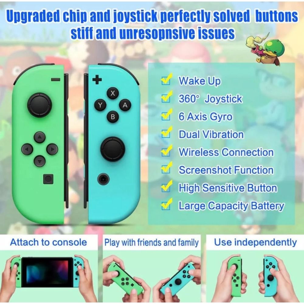 Manette De Jeu Sans Fil Pour Ns Switch / Lite / Oled Avec Fo... - 6