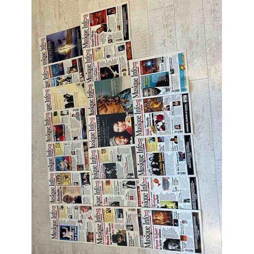 Musique Info Hebdo.                                                                                    Lot De 19 Revues Tbe Uniquement Année 1998
