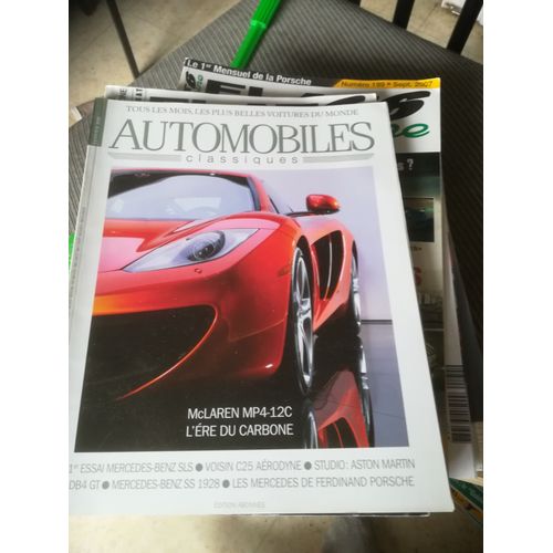 Automobiles Classiques 191 De 2010 Mercedes Sls Amg,Mclaren Mp4 12c,Mercedes Benz Ss,Aston Martin Db4 Gt,Voisin C25 Aerodyne