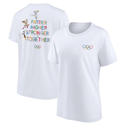 T-Shirt Graphique Avant Et Arrière Avec Typographie De Saut À La Perche The Olympic Collection X Looney Tunes - Blanc - Femme