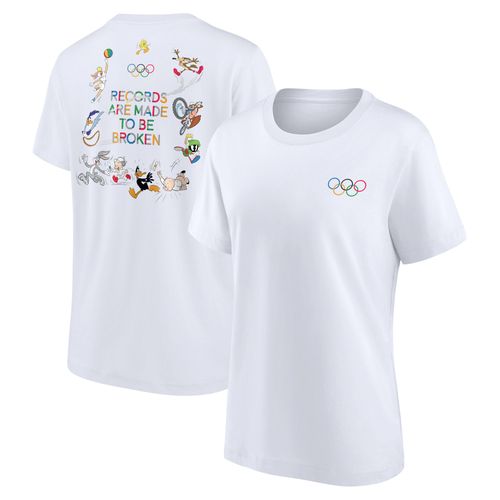 T-Shirt Graphique Avant Et Arrière Avec Typographie Collage The Olympic Collection X Looney Tunes - Blanc - Femme