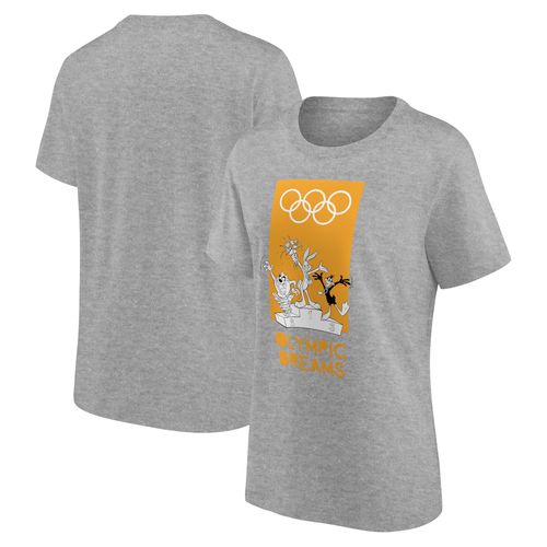 T-Shirt Graphique Avec Affiche Rétro Podium De La Collection Olympique X Looney Tunes - Gris - Femmes