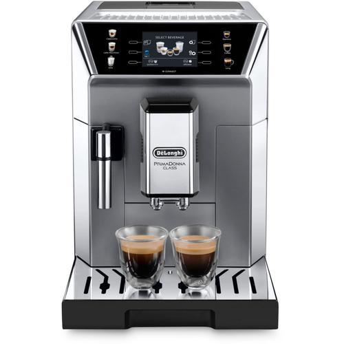 De'Longhi PrimaDonna Class ECAM 550.85.MS - Machine à café automatique avec buse vapeur "Cappuccino" - 19 bar - Métallique/noir