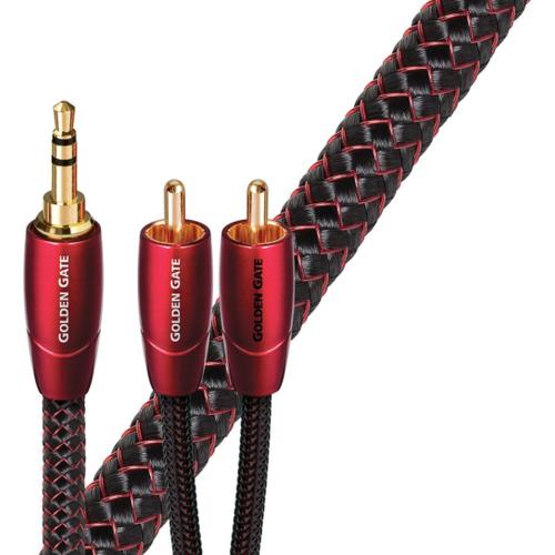 AudioQuest Golden Gate - Câble audio - RCA x 2 mâle pour mini-phone stereo 3.5 mm mâle - 3 m - blindé - solide